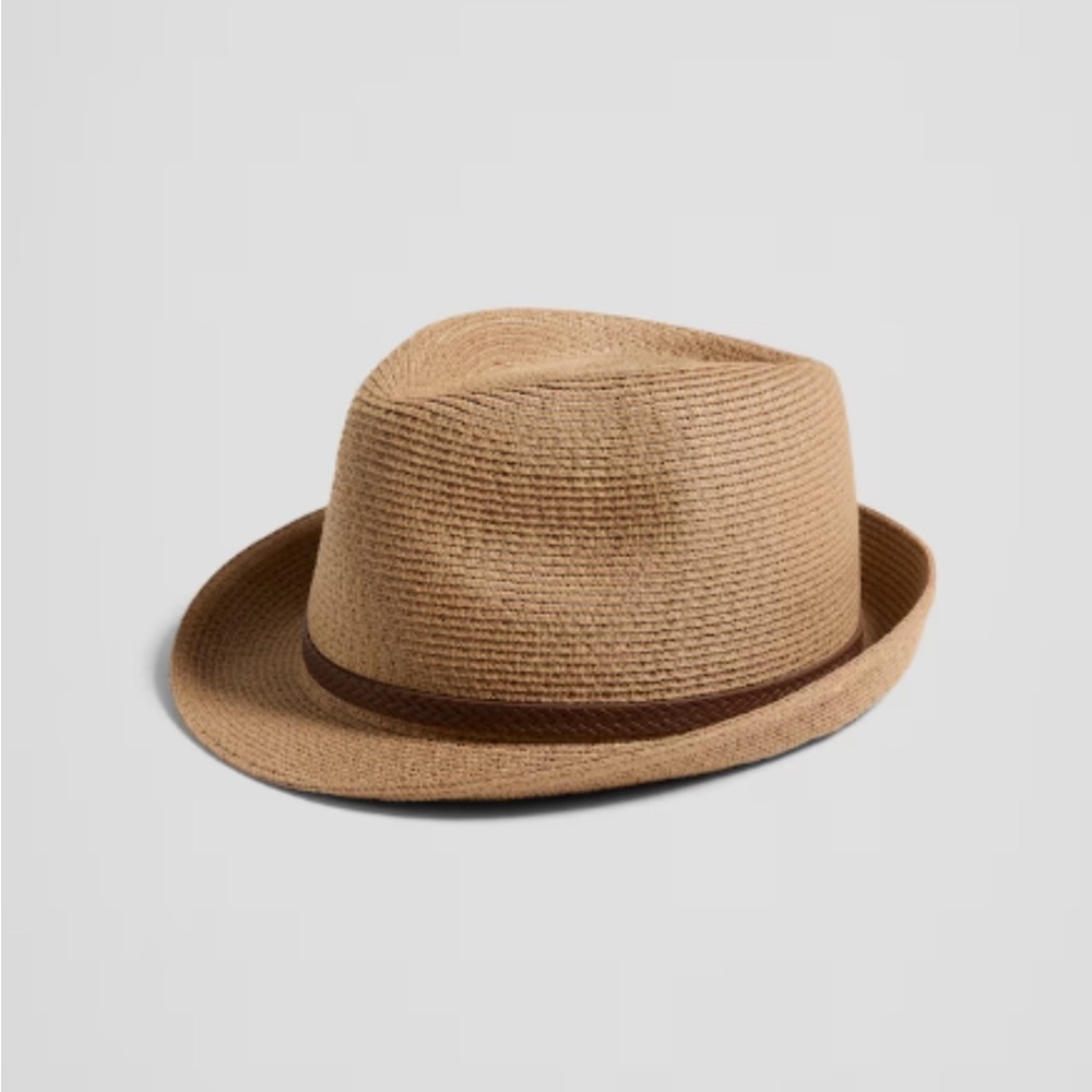 NWT Banana Republic Straw Curved‎ Brim Fedora
